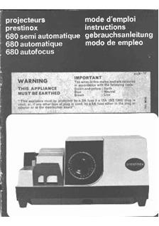 Prestinox 680 manual. Camera Instructions.